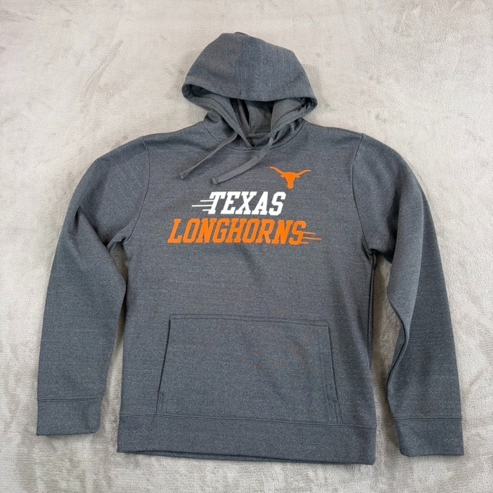 Texas Authentic Apparel NCAA Texas Longhorns Logo Hoodie Pullover Men Small NWOT